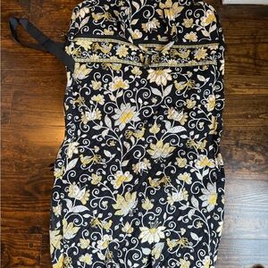 Vera Bradley Black and Yellow Floral Garment Bag